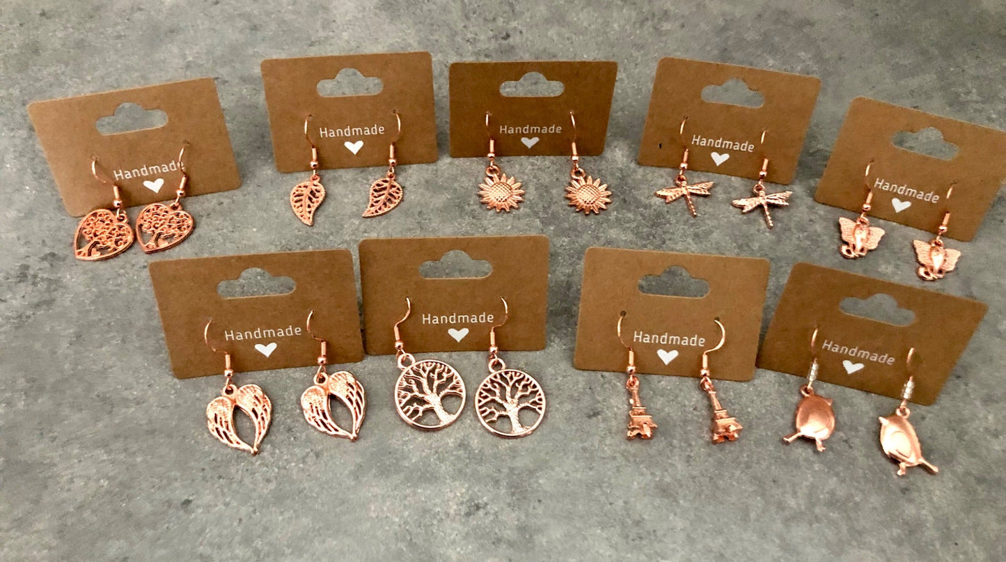 015088 Assorted Rose Gold Earrings - 1