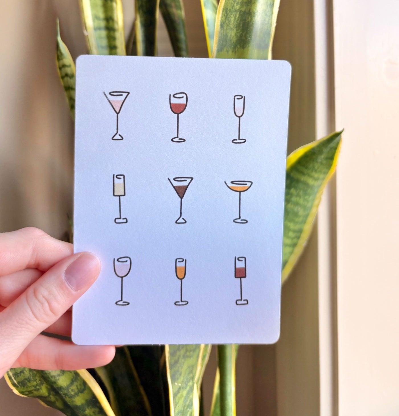 055002 Cocktails Full Sized Card - 2