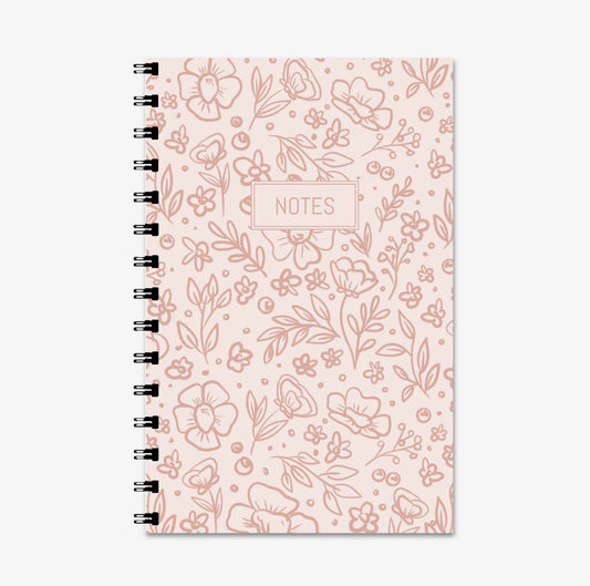 024006 Pink Floral Notebook