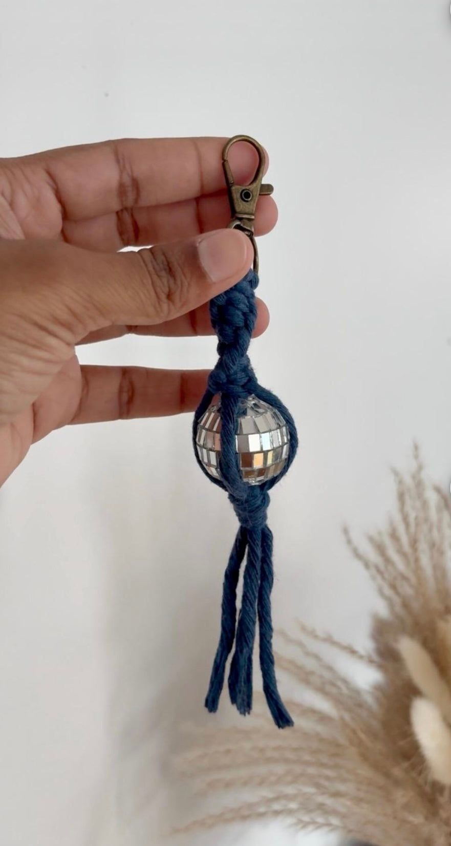011429 Mini Disco ball bag charm