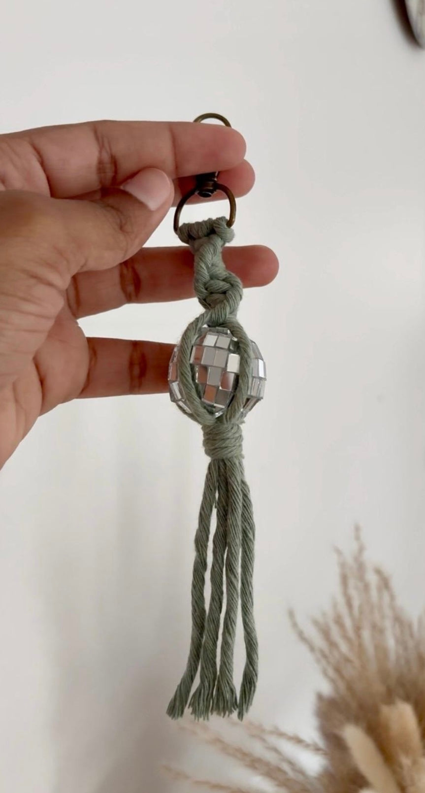 011429 Mini Disco ball bag charm