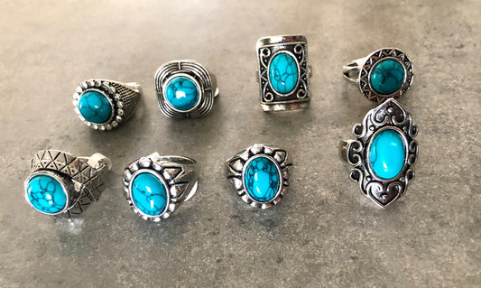 015218  Turquoise Rings - 1