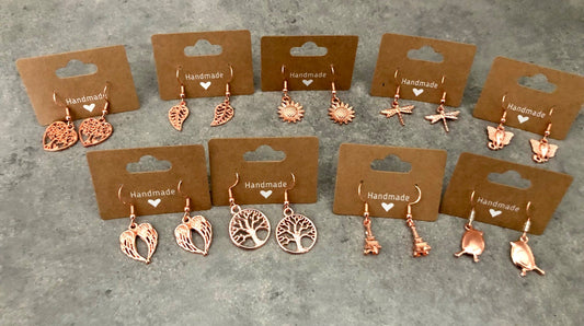 015088 Assorted Rose Gold Earrings - 1