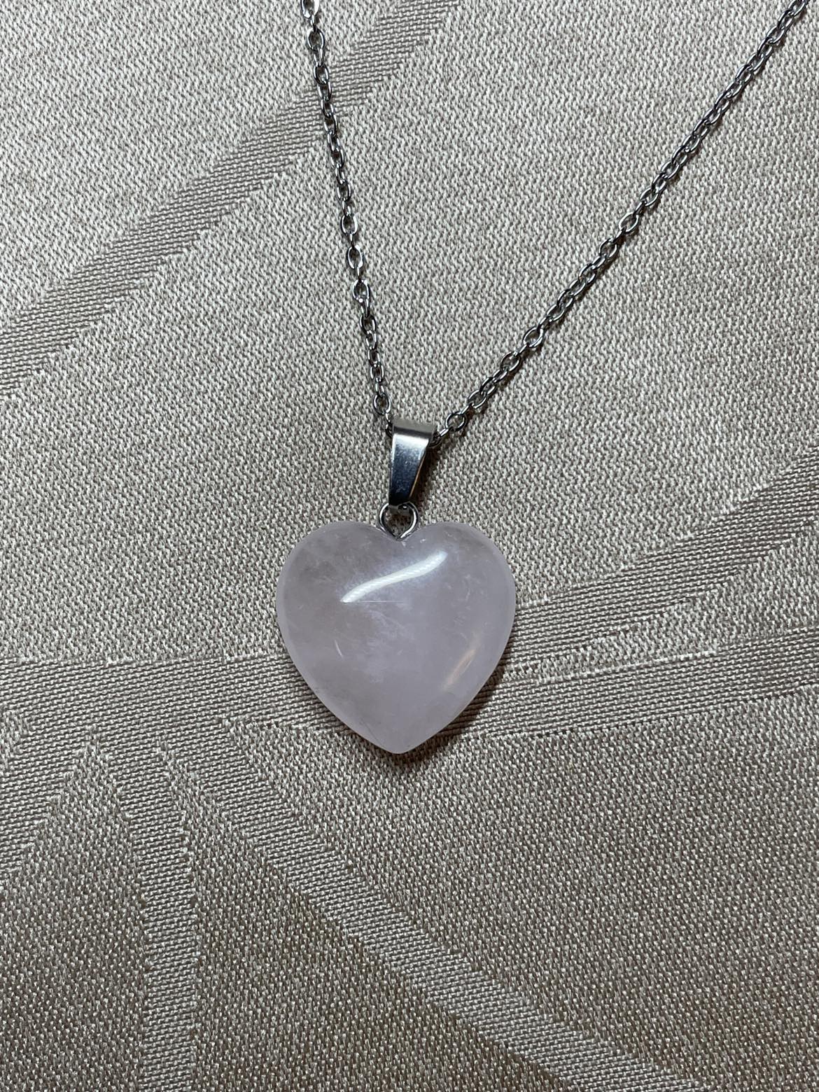072002 - Crystal heart necklace - 1