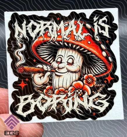 039065 Normal Is Boring Sticker - 1