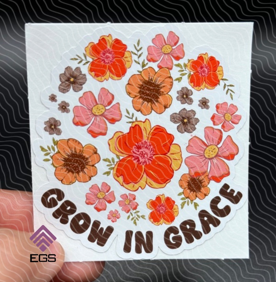 039082 Grow In Grace Sticker  - 1