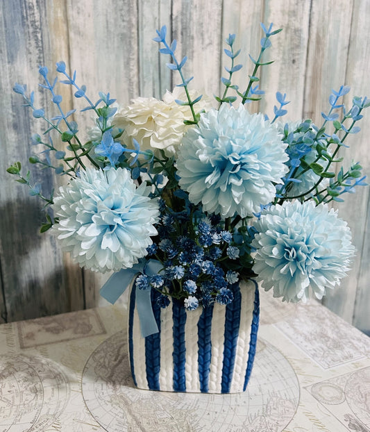 095433 Faux Floral with Vase - 1
