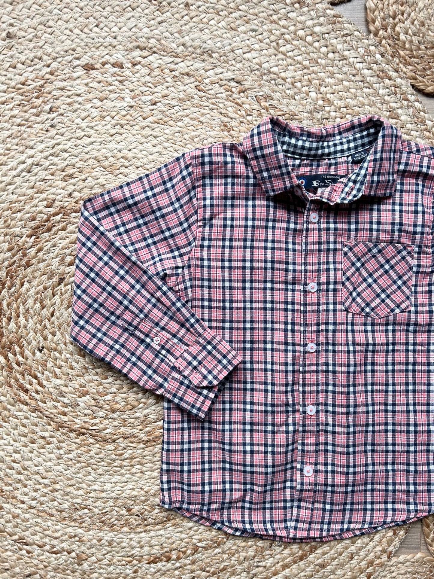 104177 - Ben Sherman Plaid Button Up Shirt - 4T - 1