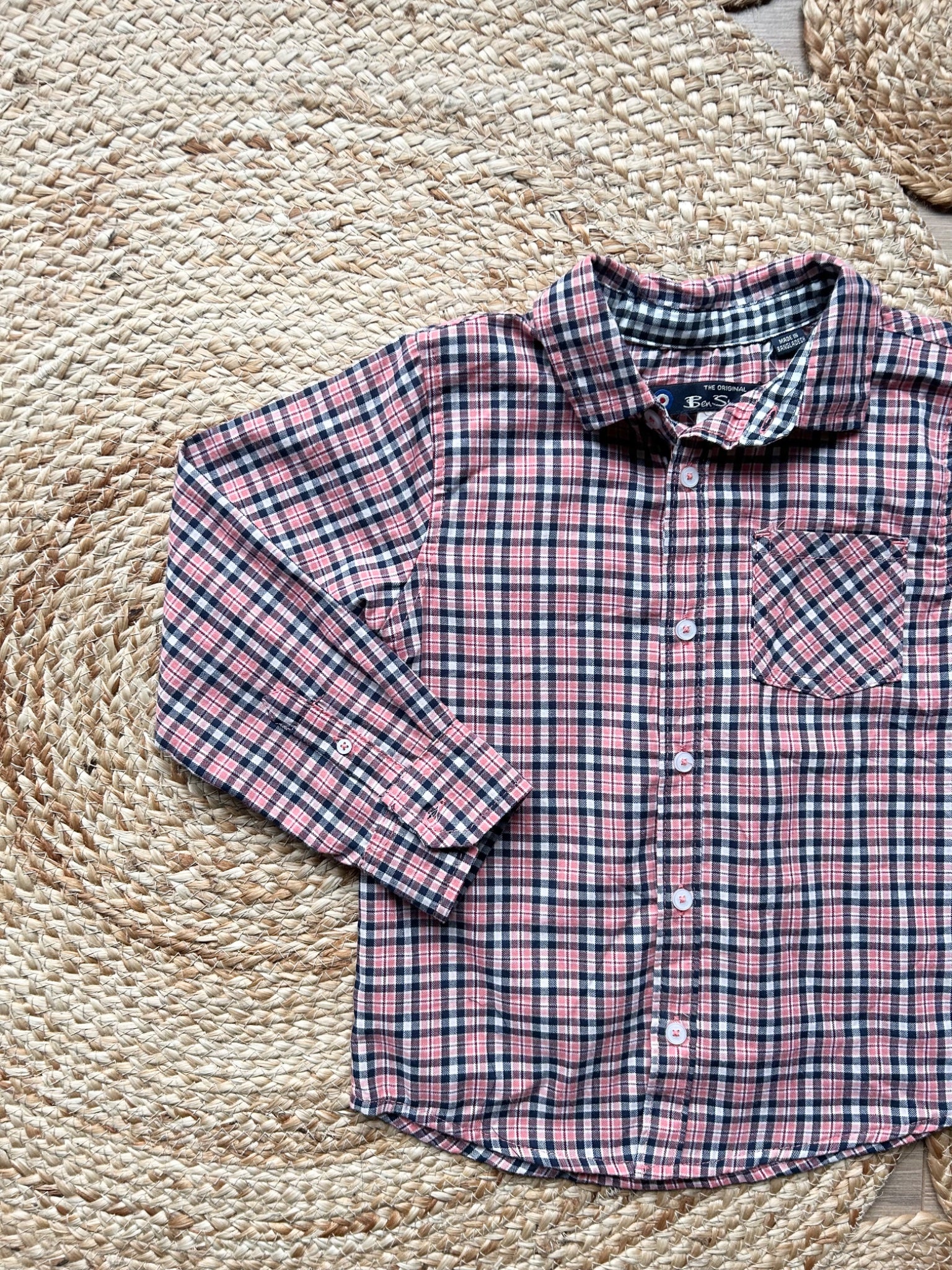 104177 - Ben Sherman Plaid Button Up Shirt - 4T - 1