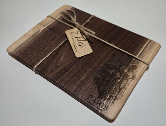 086101 - Charcuterie Board/Paris Raccoon/Walnut - 1