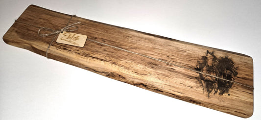 086102 - Charcuterie Board/Maple/Horses - 1