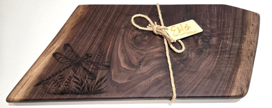 086104 - Charcuterie Board Dragonfly/Walnut - 1