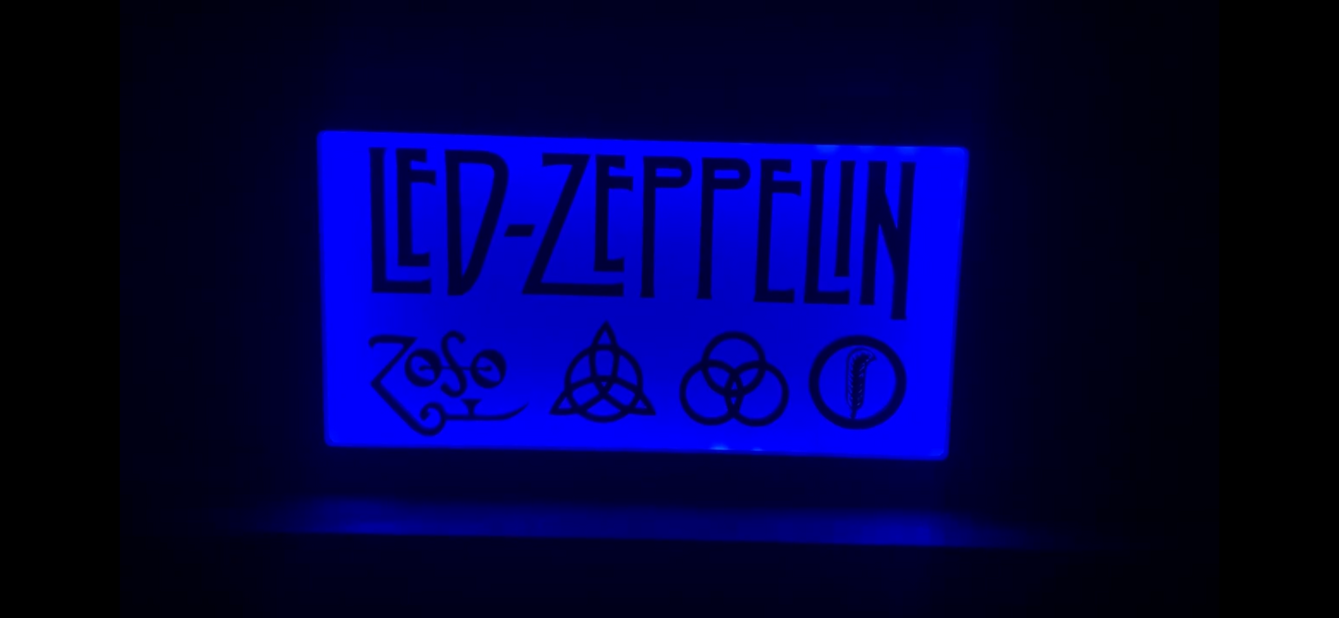 094-013 Led zeppelin light box sign - 2