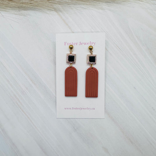 076017 rainbow charm earrings  - 1