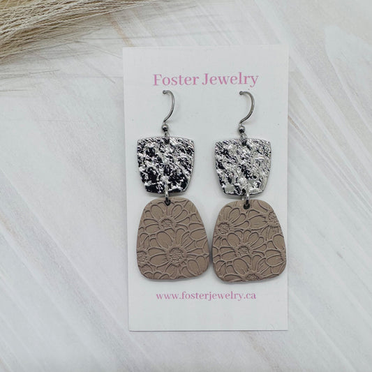 076022 trapezoid earrings  - 1