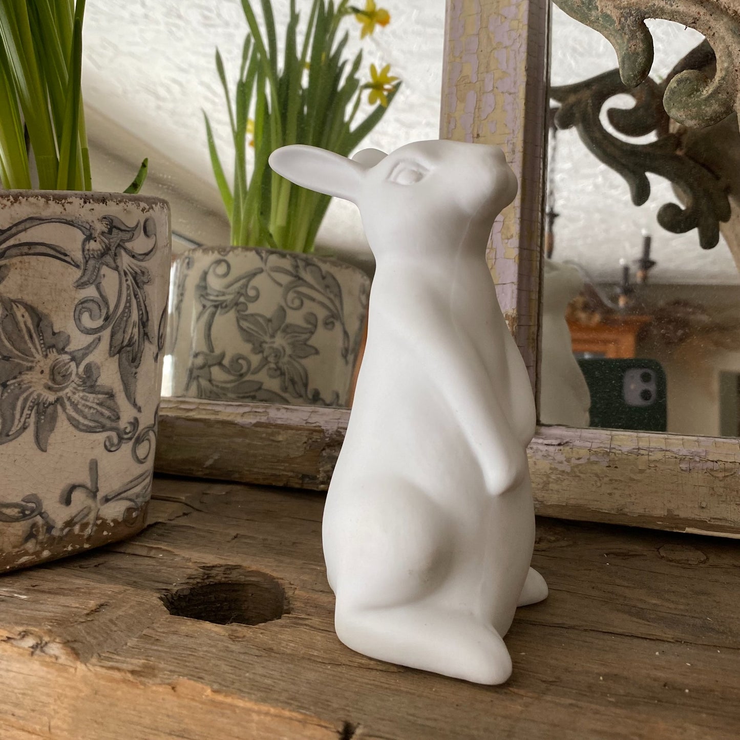 029-450  Petite White Rabbit Figure - 2