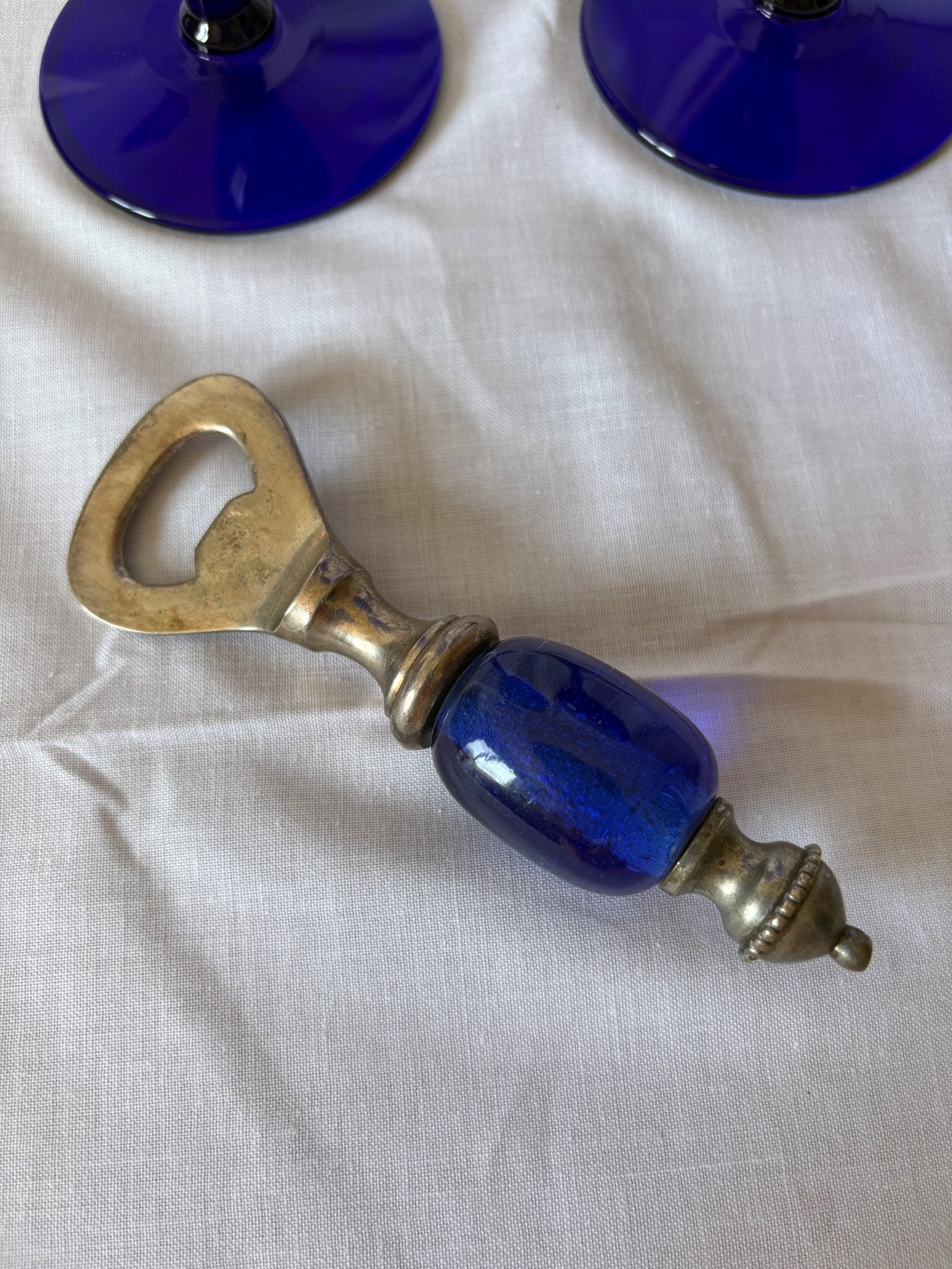 048017 - Cobalt Blue Bottle Opener - 1