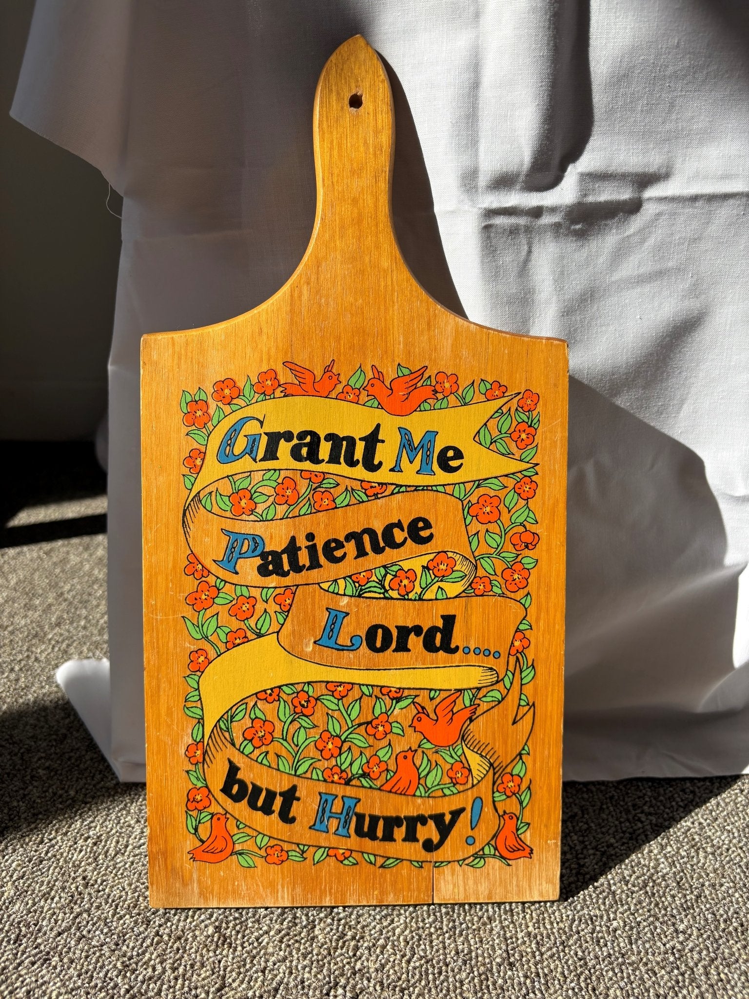 048027 - "Grant Me Patience" Cutting Board - 1