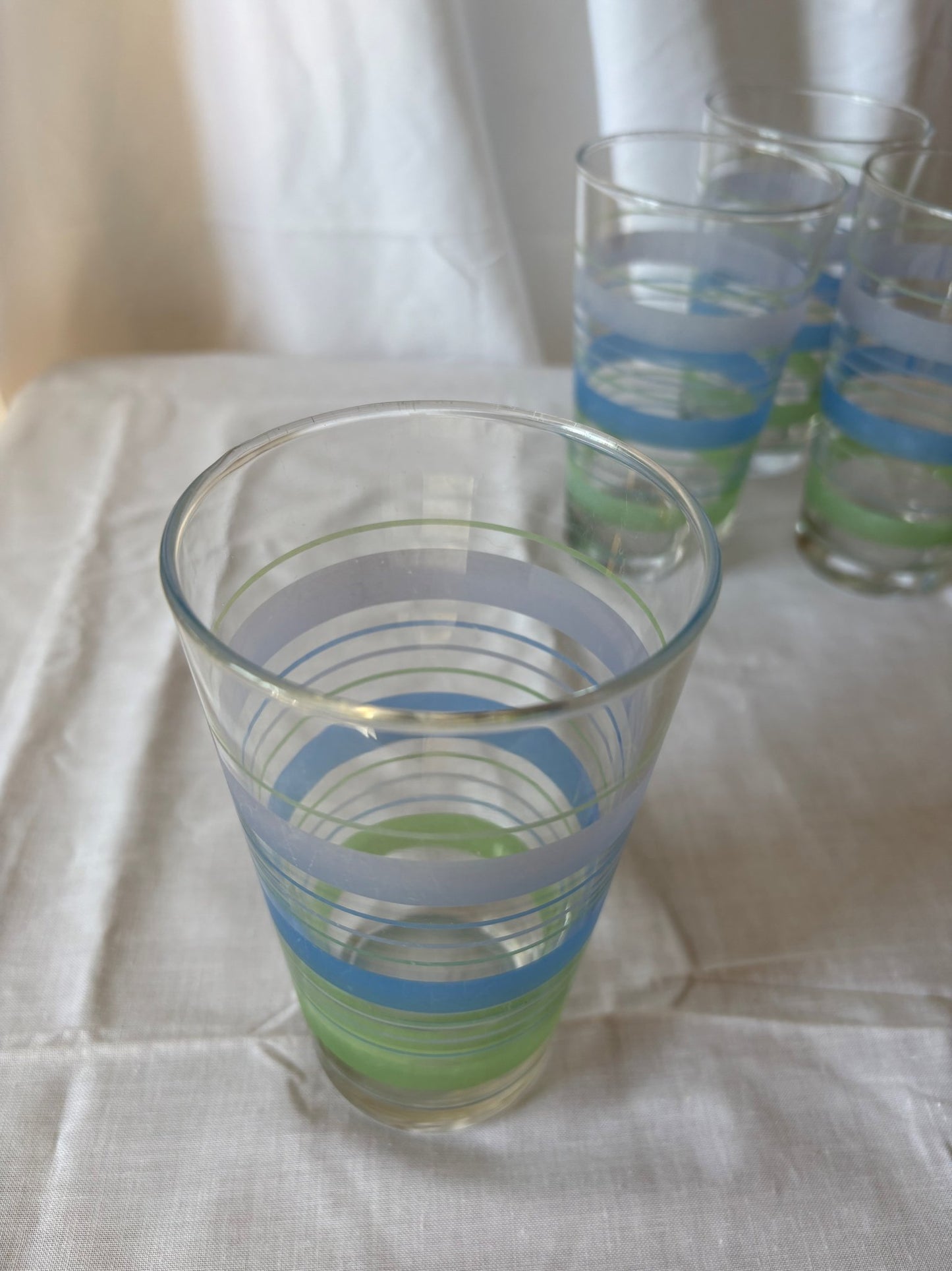 048030 - Blue Striped Drinking Glasses - 3