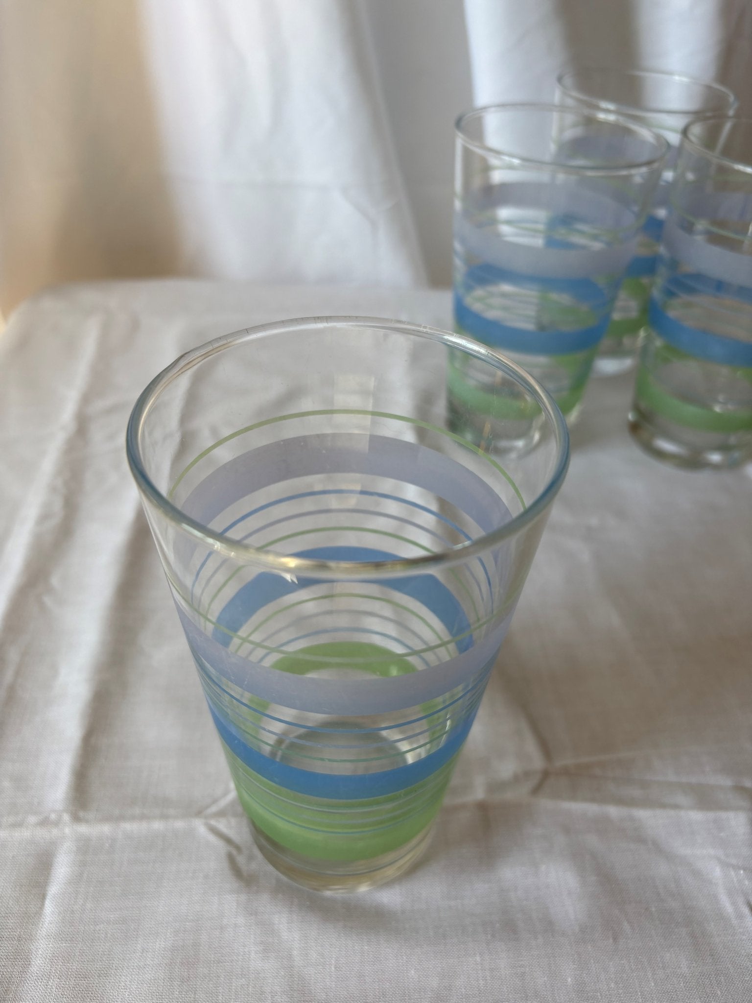 048030 - Blue Striped Drinking Glasses - 3