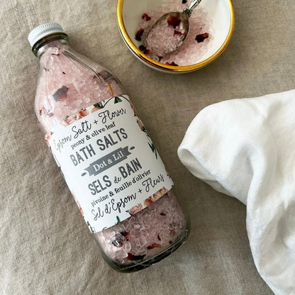 029000  Peony & Olive Leaf Bath Salts - 1