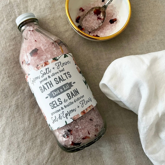 029000  Peony & Olive Leaf Bath Salts - 1