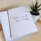 055001 Dachshund Full Sized Card - 1
