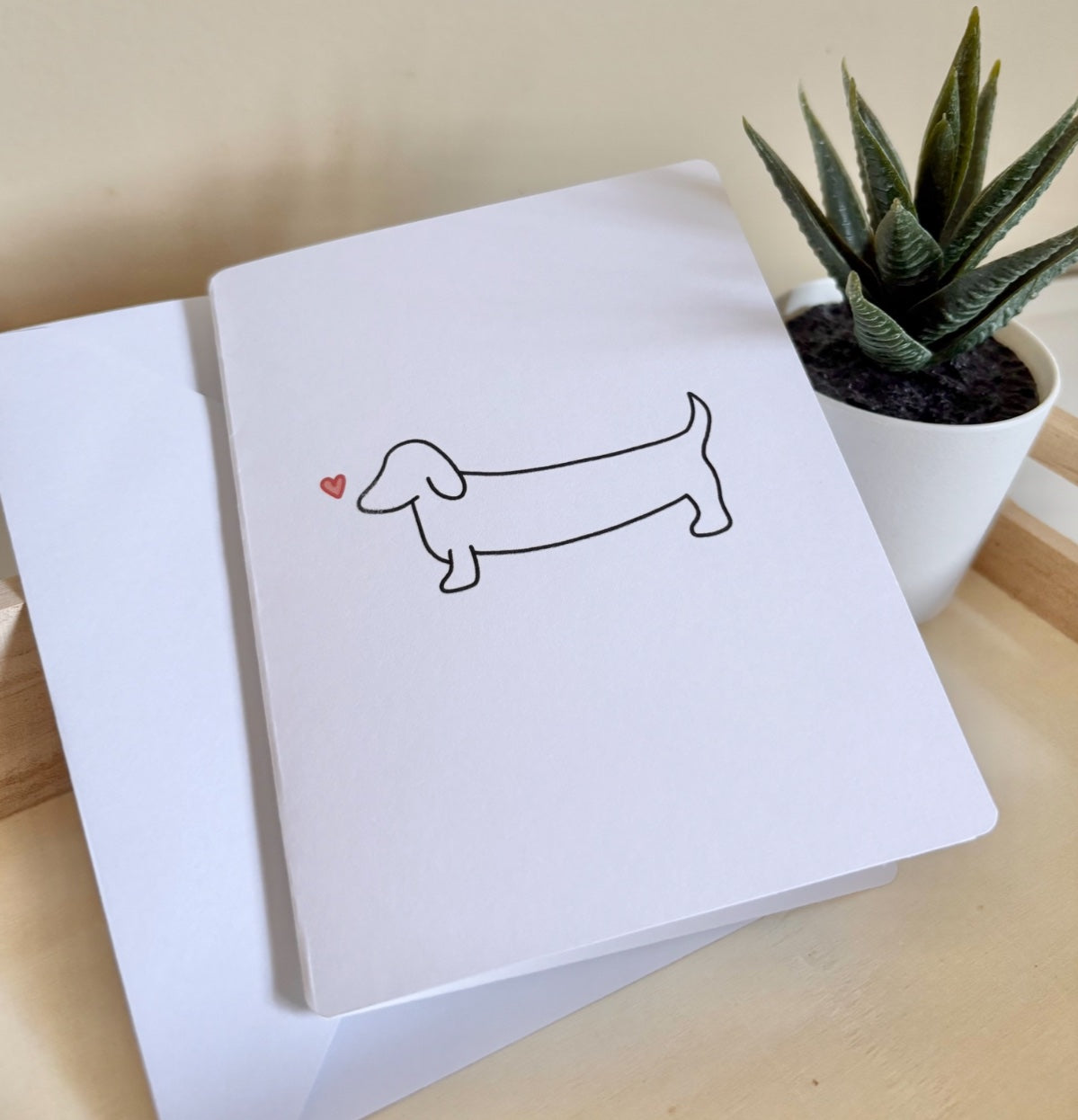 055001 Dachshund Full Sized Card - 1