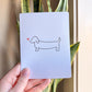 055001 Dachshund Full Sized Card - 2