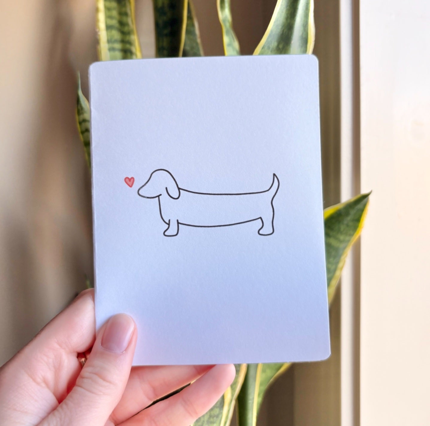 055001 Dachshund Full Sized Card - 2