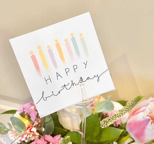 055007 Candle Happy Bday Mini Card - 1