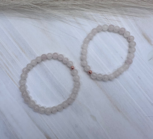 076051 Rose Quartz bracelet  - 1