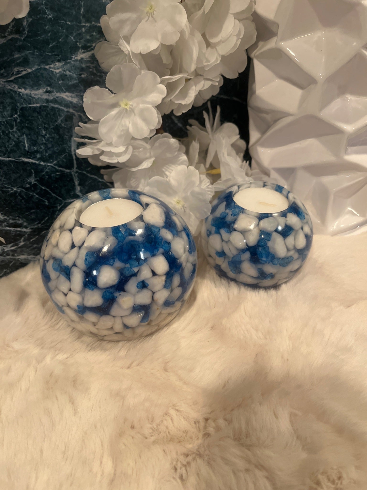 020403 Sphere Tea Lights - set of 2 - 1