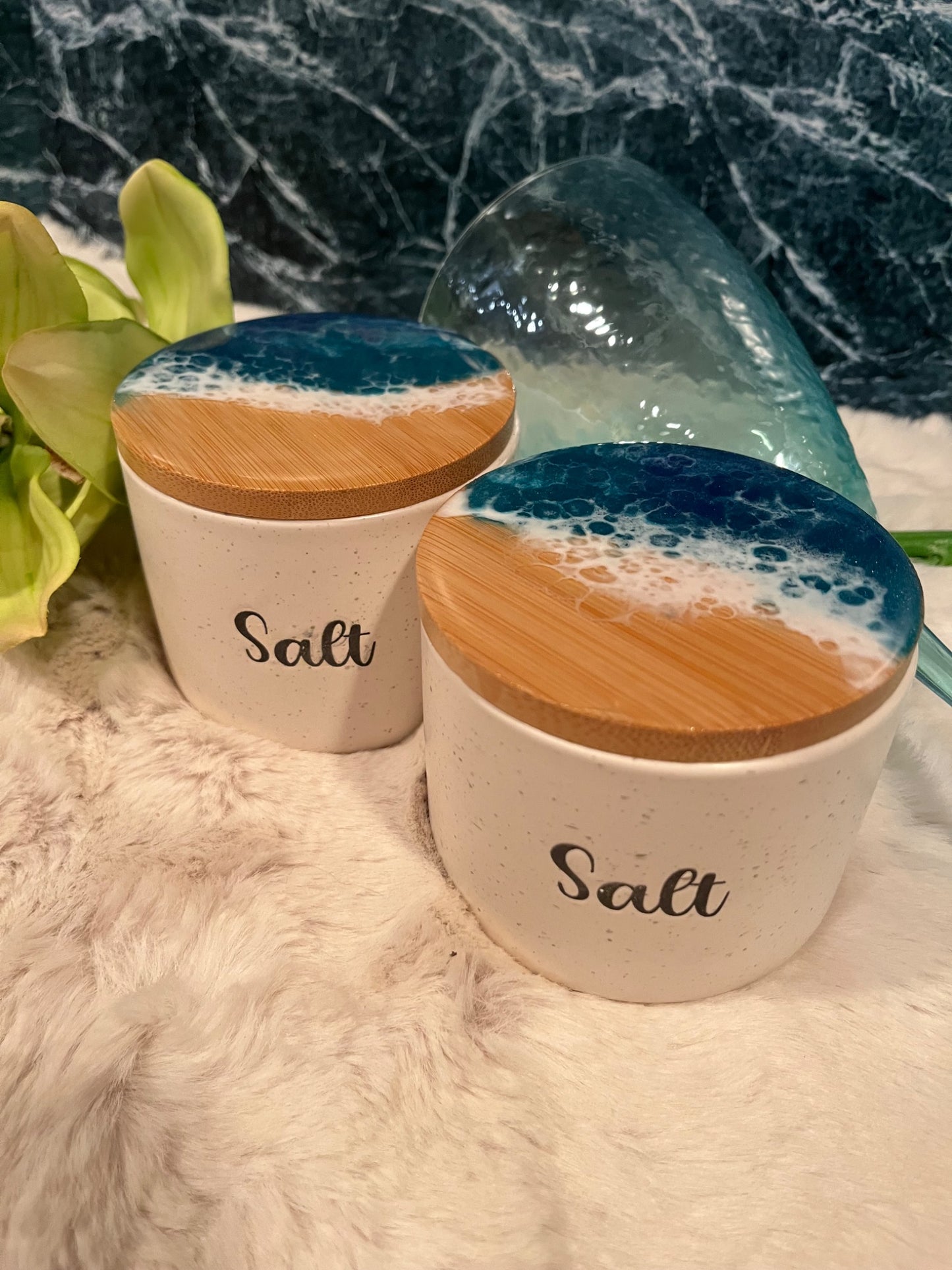 020404 Beach Wave Salt Cellar