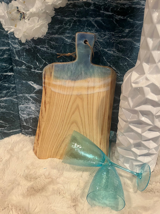 020118 Black Walnut Charcuterie Board with resin