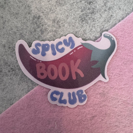 016213 Spicy Book Club Sticker