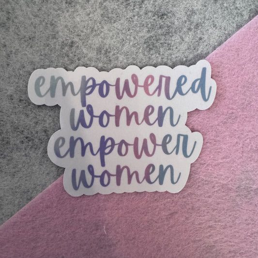016217 Empowered Women Sticker