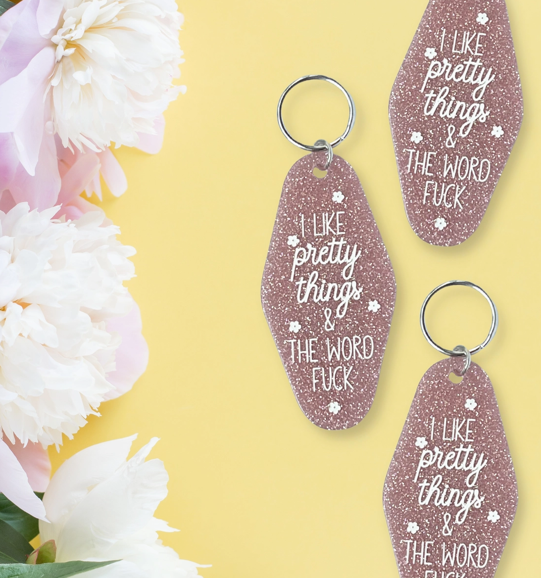 024052 I like pretty things - Motel keychain