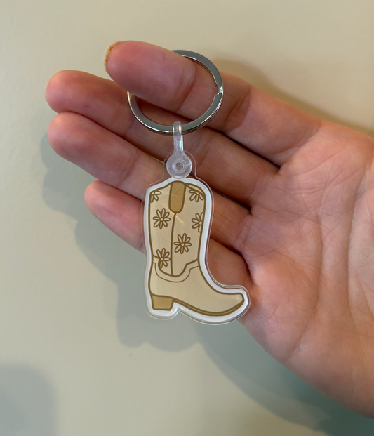 055023 Cowboy Boot Keychain