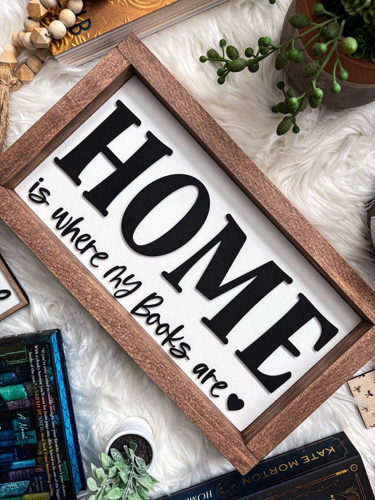 072058 home books sign