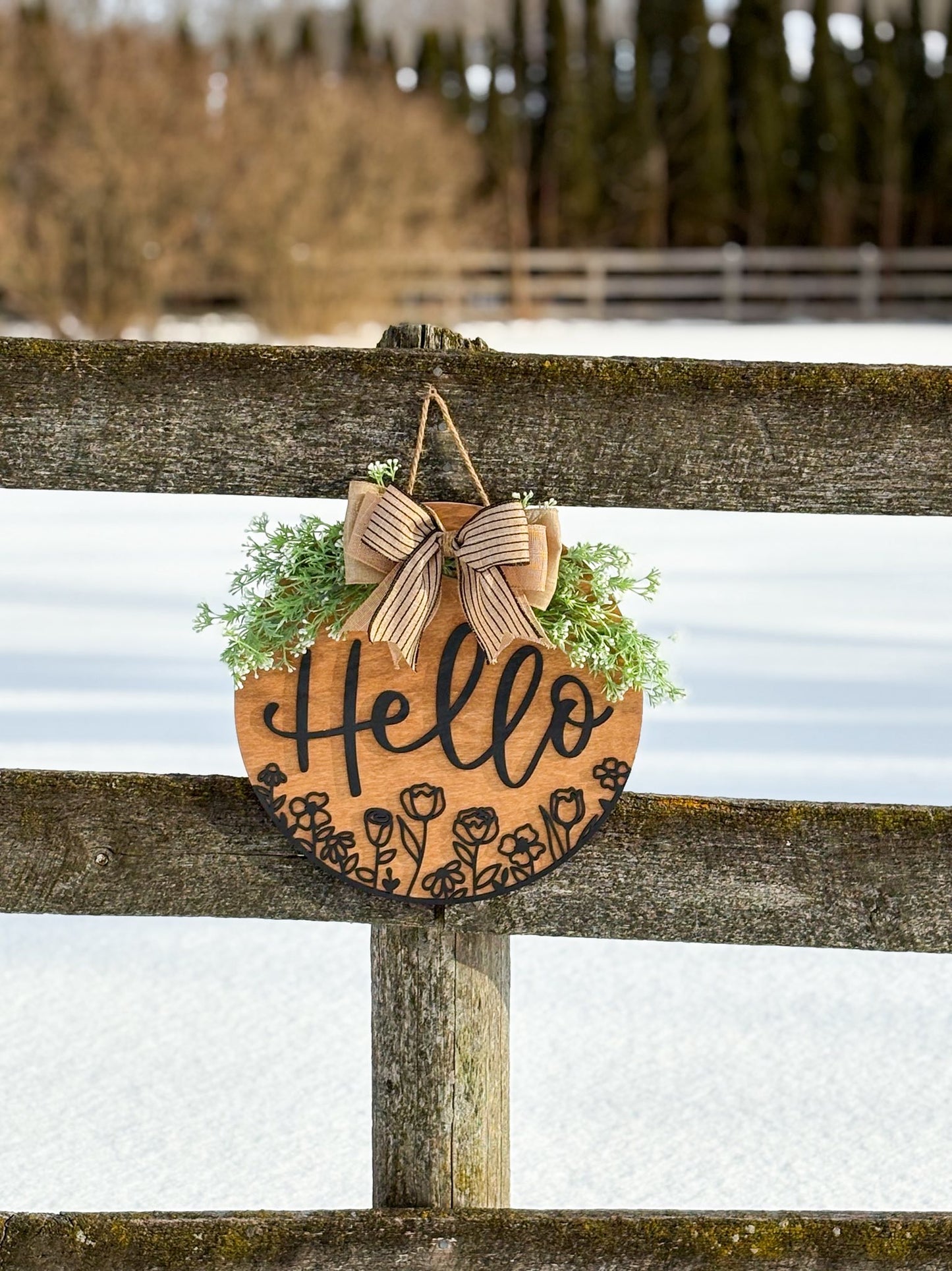 072051 hello door round