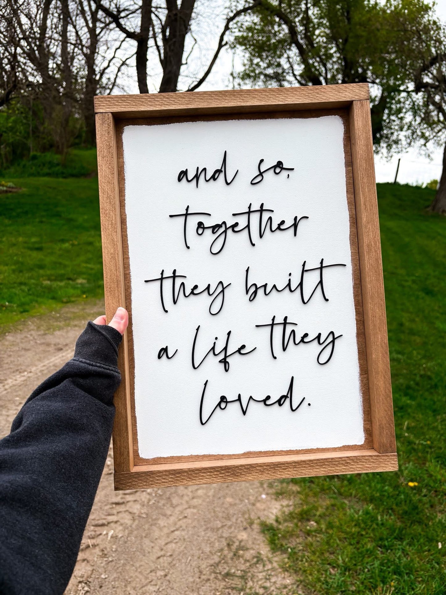 072073 a life they loved sign