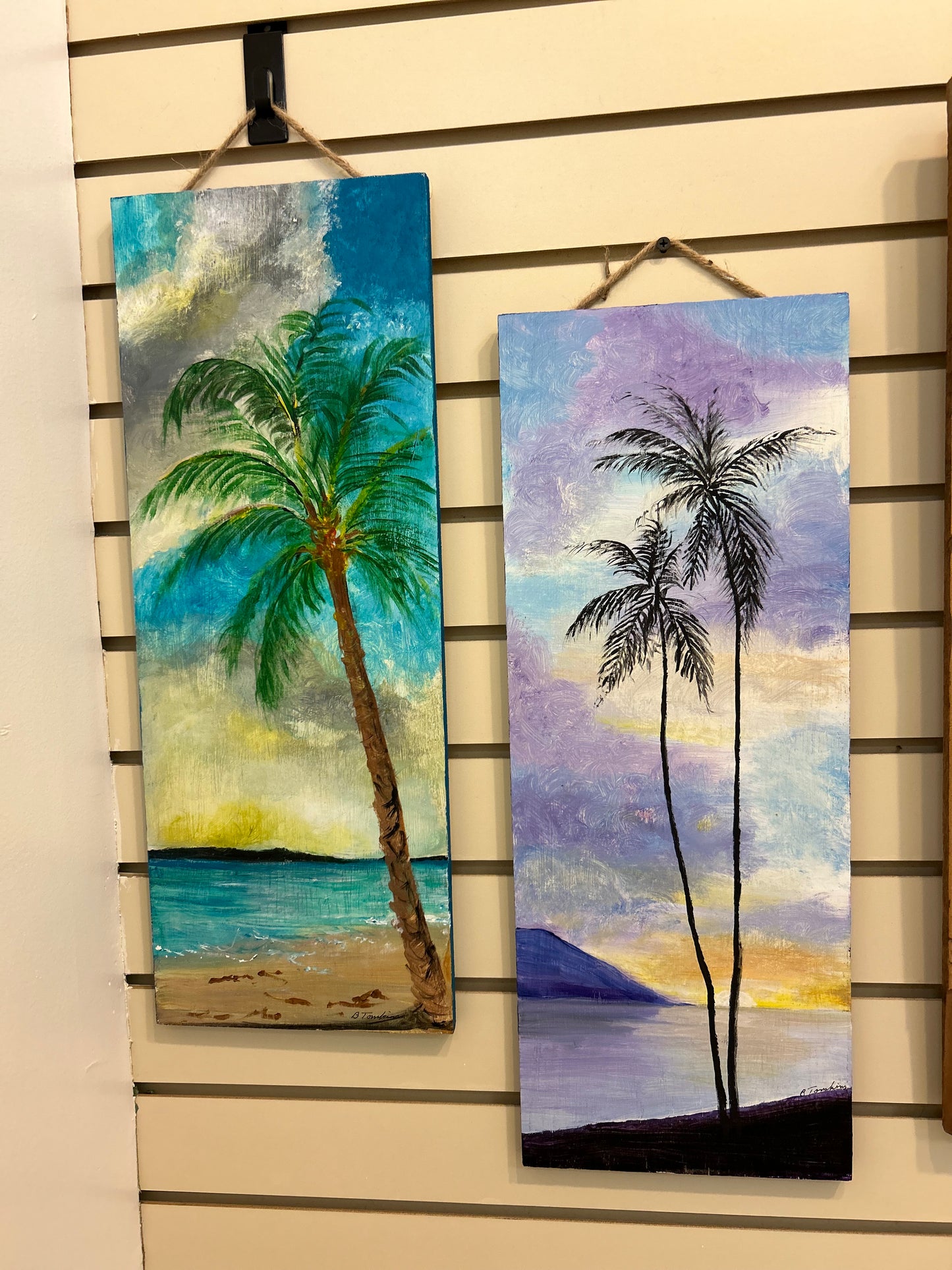 096004 Medium painting - palm trees