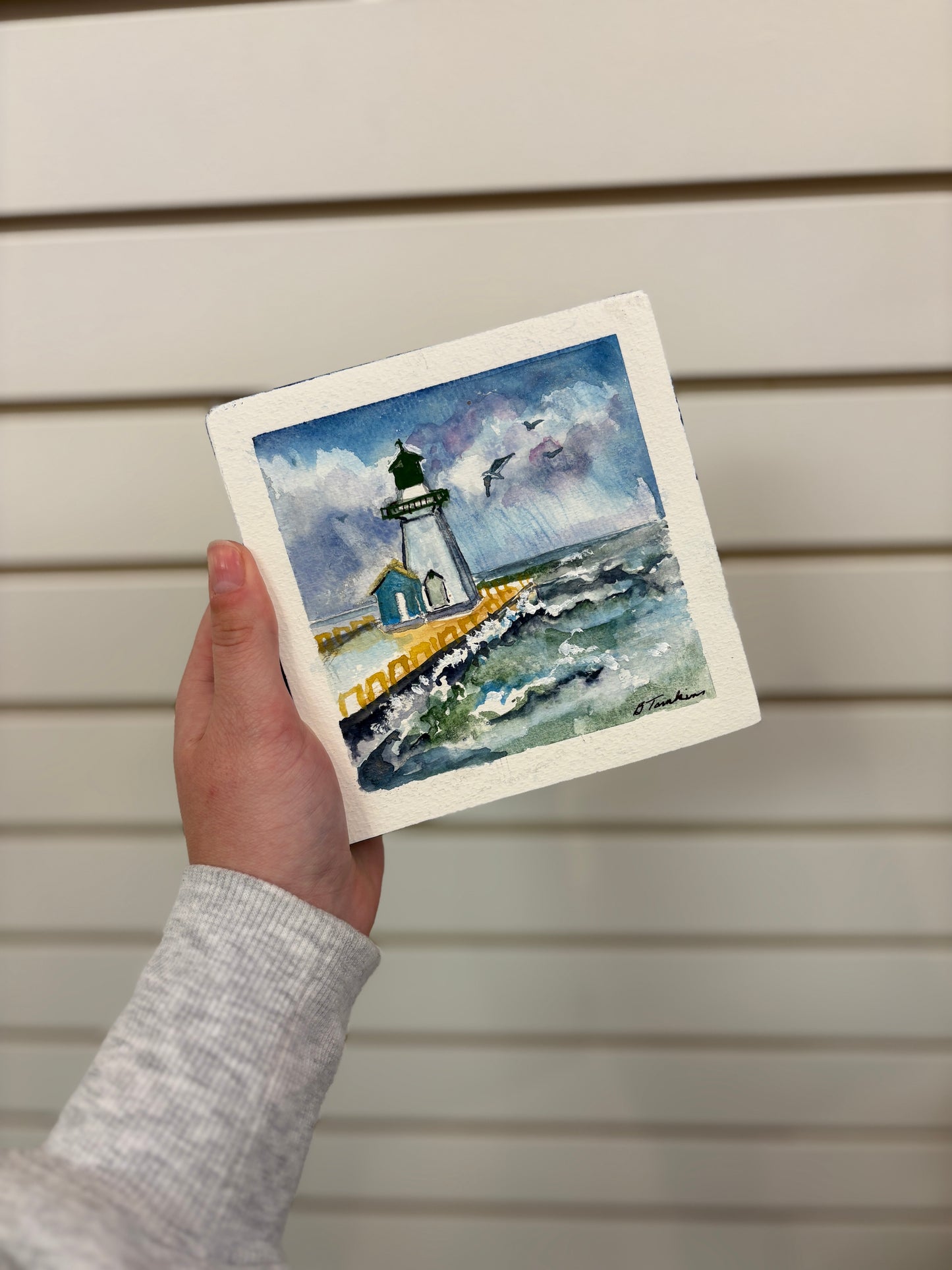 096008 Original Water colour cube