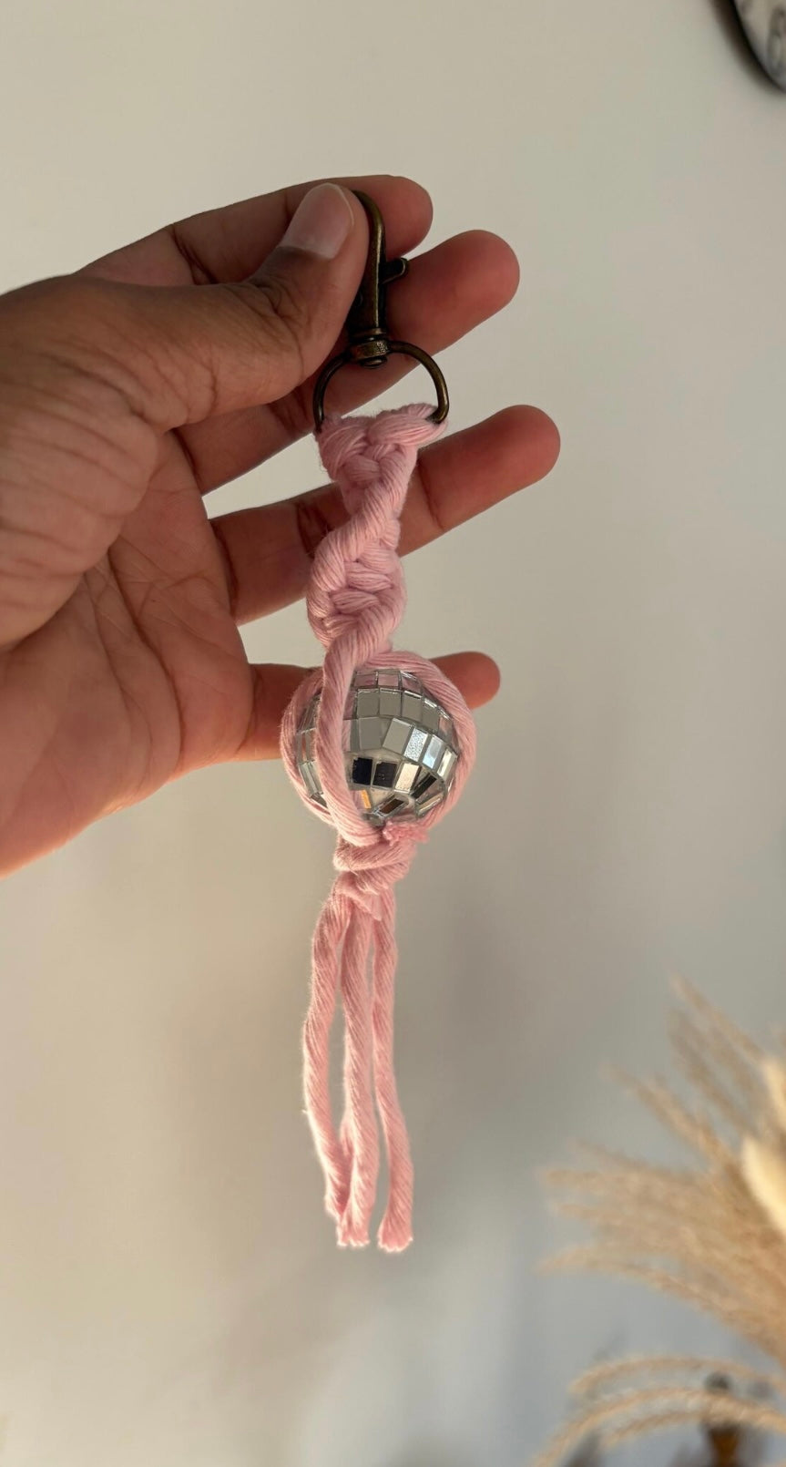 011429 Mini Disco ball bag charm