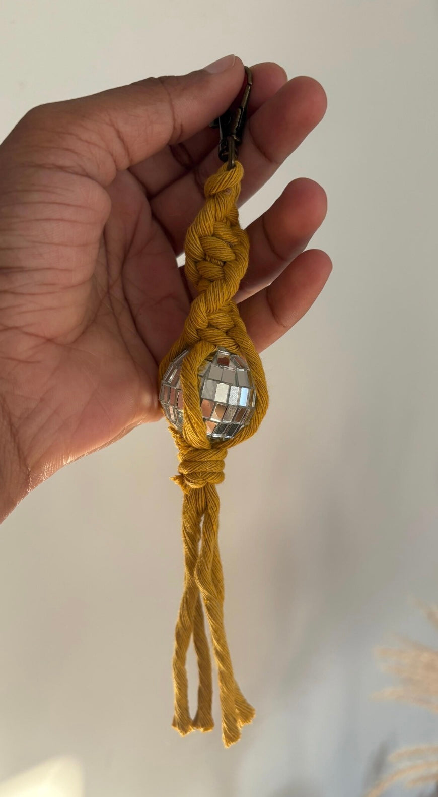 011429 Mini Disco ball bag charm