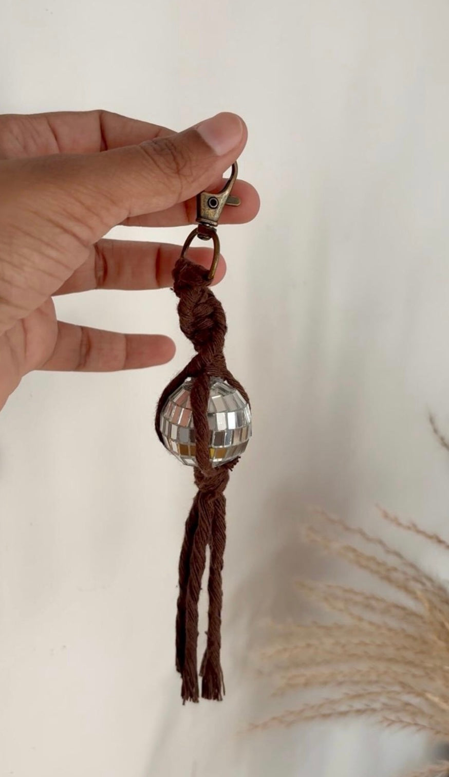011429 Mini Disco ball bag charm