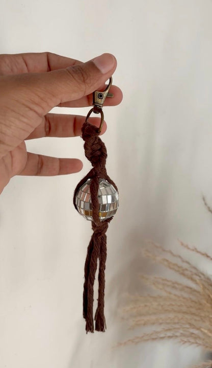 011429 Mini Disco ball bag charm