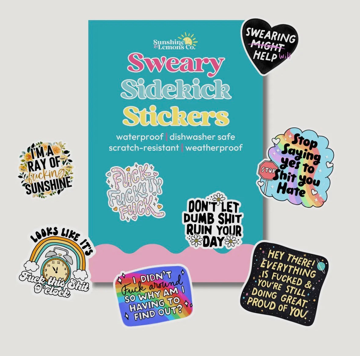 024003 Sweary Sidekick - Vinyl Sticker Pack