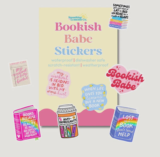 024004 Bookish Babe - Vinyl Sticker Pack